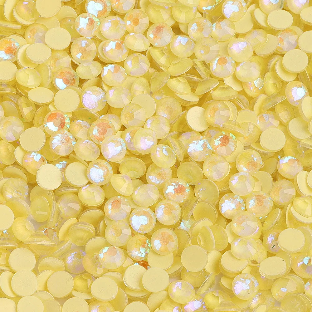 QIYI Wholesale Mocha Flat Back Non Hotfix Glitter Diamond Stone SS4-SS30 Bulk Rhinestones for Nail Charms