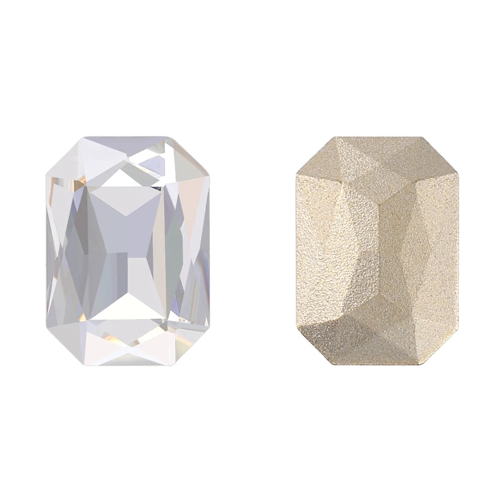 New Shape Hot Selling Maxi Cushion Octagon K9 Glass High Quality Durable Innovative Design Popular Decoration Point Back Stones