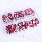 Wholesale Round Crystal Mixed Size Ss6-ss20 Flat Back Non Hot Fix Rhinestones With Box Package