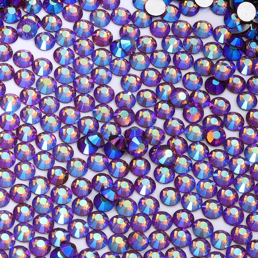 QIYI SS30-SS60 1001-1129 14400pcs Flat Back Non Hot Fix Durable Latest Fashion Popular Style Glass Crystal Rhinestones for Shoe