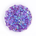 QIYI Factory Direct Wholesale Aurora SS3-SS30 Flat Back Non Hotfix Glitter Diamond Stone Bulk Rhinestones for Nail Charms