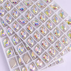 Wholesale Lemon AB Crystal Bling Custom Sew-on Rhinestones 5A Quality FlatBack 2 Holes Sewing Stones Bling Wedding Decoration