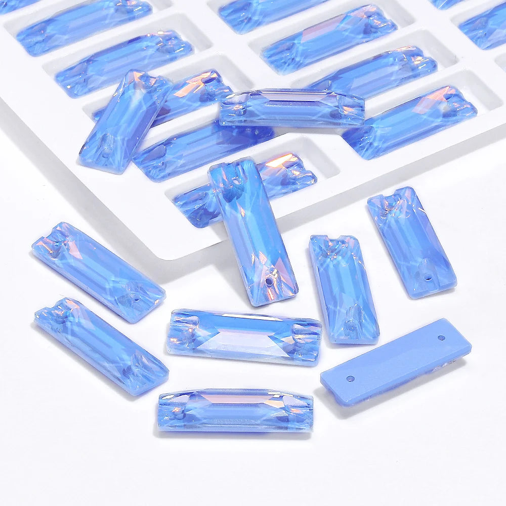 3250 Wholesale Rectangle  Cosmic  4*8/6*18/7*21/8.5*26mm Crystal Glass Sew-on Rhinestones Flatback or Clothing Decoration