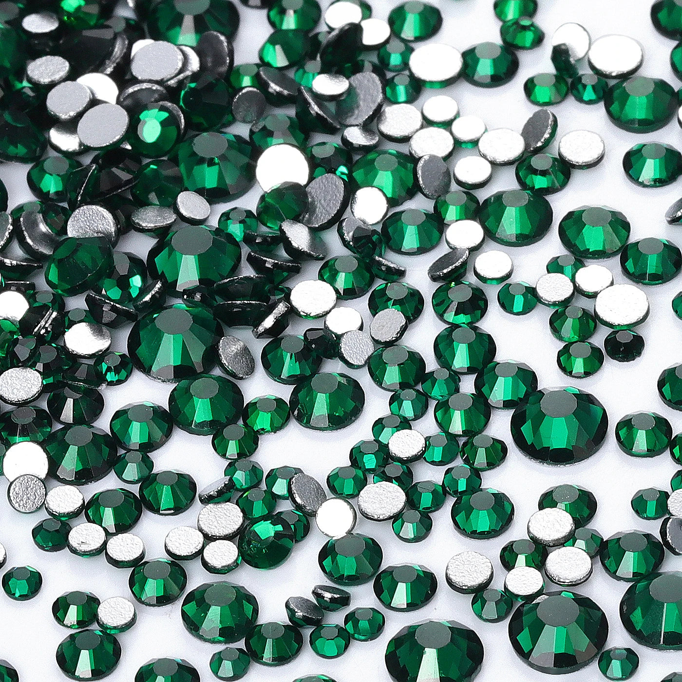 QIYI Wholesale Mixed Size Ss3-ss20 Crystal Rhinestones  Non- Hotfix Round Loose RhinestonesBulk for Decorative Nail Art Crafts