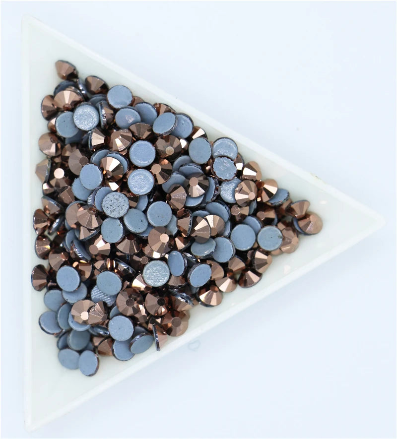 All Sizes 40Colors Crystal AB Hotfix Rhinestones,Glass Strass Hotfix Iron On Rhinestones For Nail Art Sewing & Fabric Decoretion