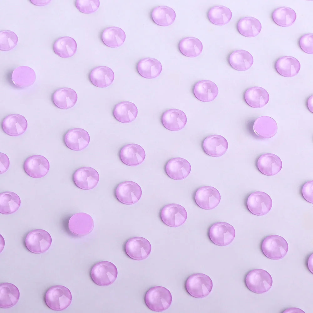High Quality Luminous Non Hotfix Rhinestones  Neon Light Violet Glass Crystal  Flatback Rhinestone Bulk for Clothes