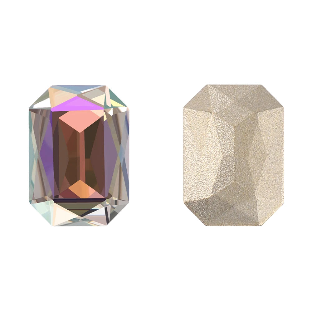 QIYI K9 Glass Grade AAAAAA Loose Rhinestones Maxi Cushion Octagon Point Back Stones