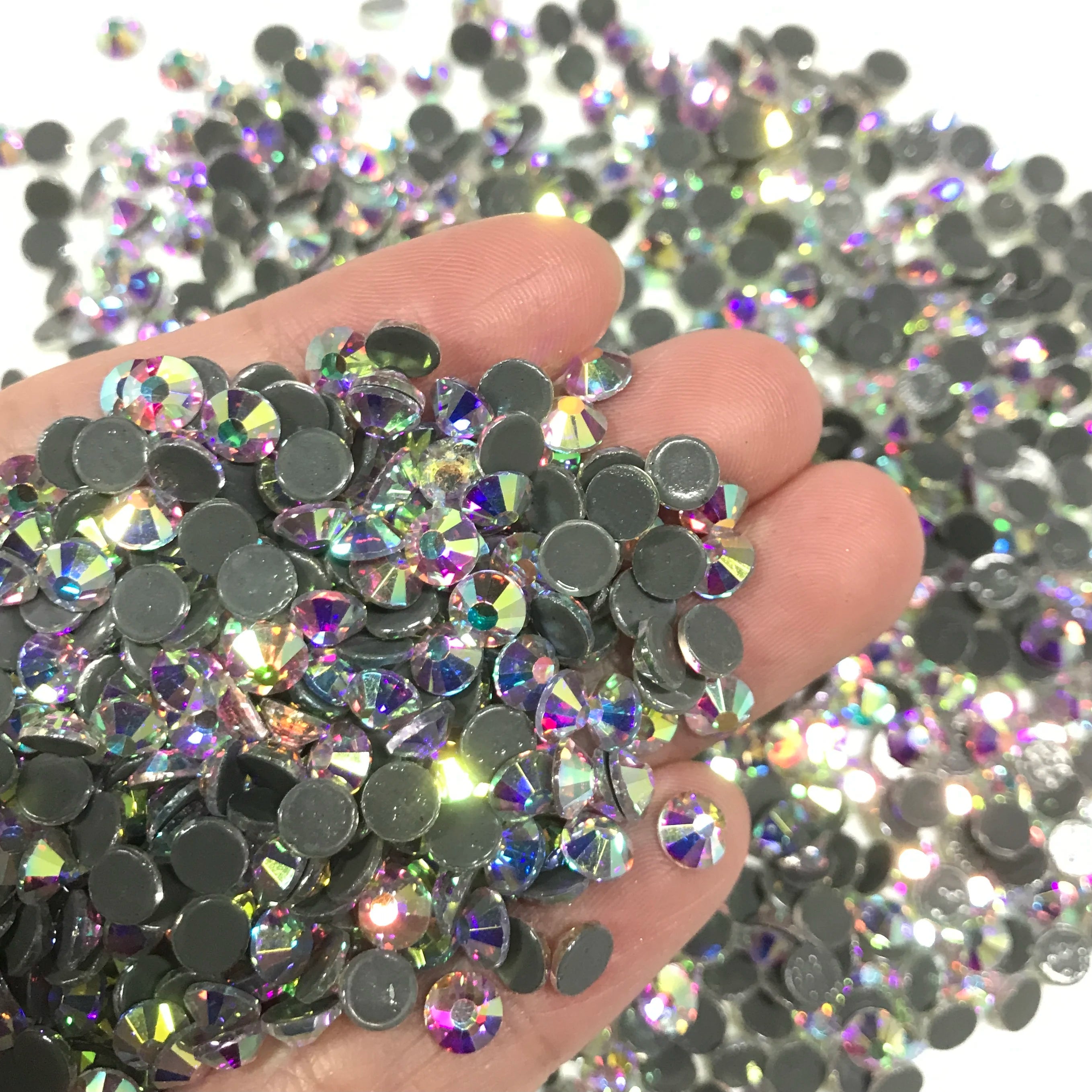 Wholesale Factory Price Flat Back Rhinestone Round Glass Rhinestones Hotfix Crystal Stone Delicate for Clothing Accessories