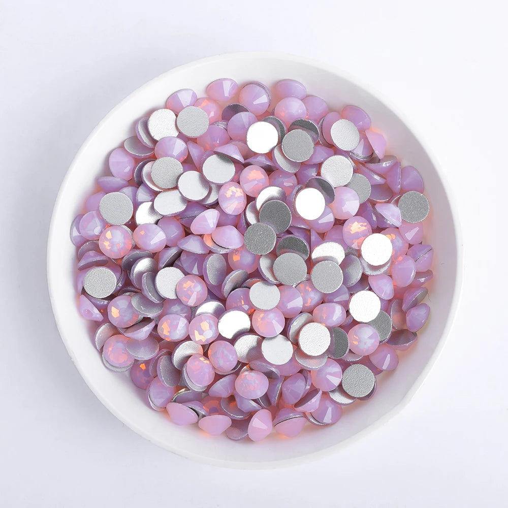 Factory Wholesale Big Bag Non Hotfix Rhinestones SS6-SS30 Glass Crystal Flatback Regular Cut Rhinestones for Nails Art