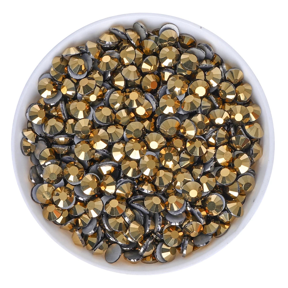 QIYI 1130-1187 SS3-SS20 Factory Direct Wholesale High Quality Durable Glass Crystal Non Hot Fix Flat Back Rhinestones for Girls