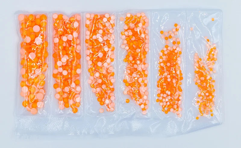 Fluorescent Luminous Mix SS6-SS20 Non Hotfix Neon Rhinestone Noctilucent Electric Nail Art Decorations