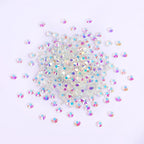 Transparent Crystals White  Nail Art Rhinestones Bulk Flat Back Non Hotfix Rhinestone Glass Bling  for Clothing