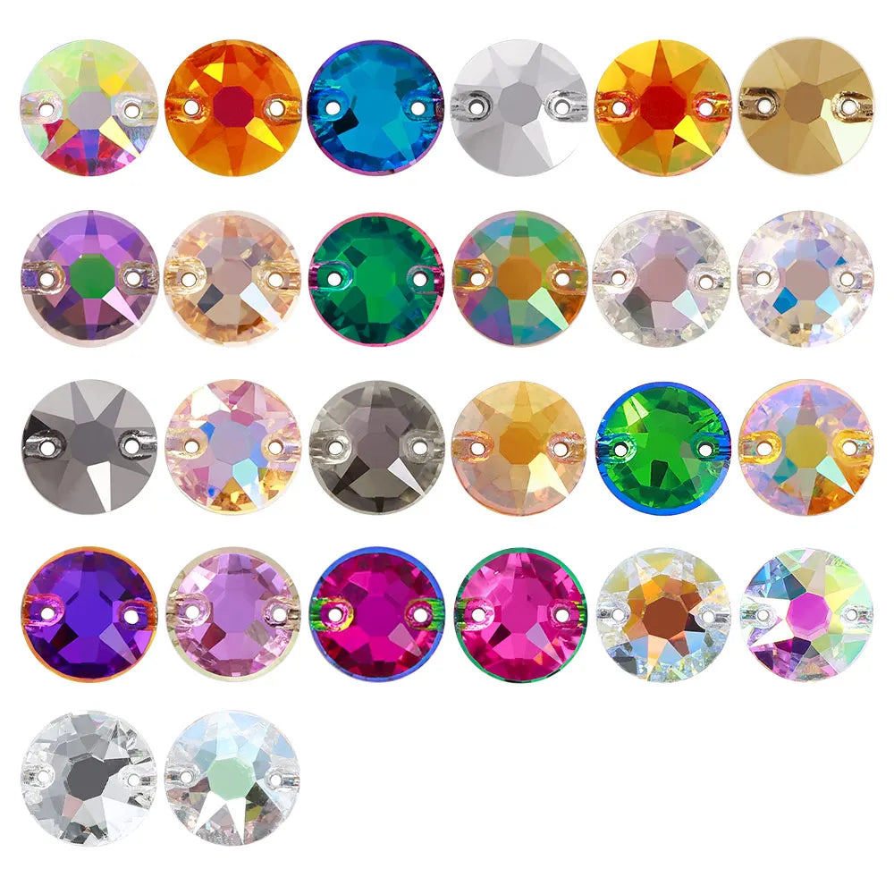 Wholesale XIRIUS Rhinestones 3288  Crystal AB Sew-on Rhinestones Glass  Flatback Rhinestones Sewing Stones for Dress