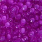 QIYI Wholesale Bling Mocha Neon Purple Glass Rhinestones Flat Back Non Hotfix Strass Crystal Rhinestone for Clothes Accessories
