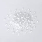 QIYI High Quality Mocha Neon White Glue on Crystals Rhinestone Wholesale Flat Back Strass Crystal Rhinestones for Nail Trim