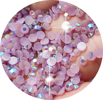Hot Selling ABcolor 3mm Flat Back Crystal Rhinestone With Multiple Color Options, Circular Resin Rhinestone Nail Diamond Jewelry