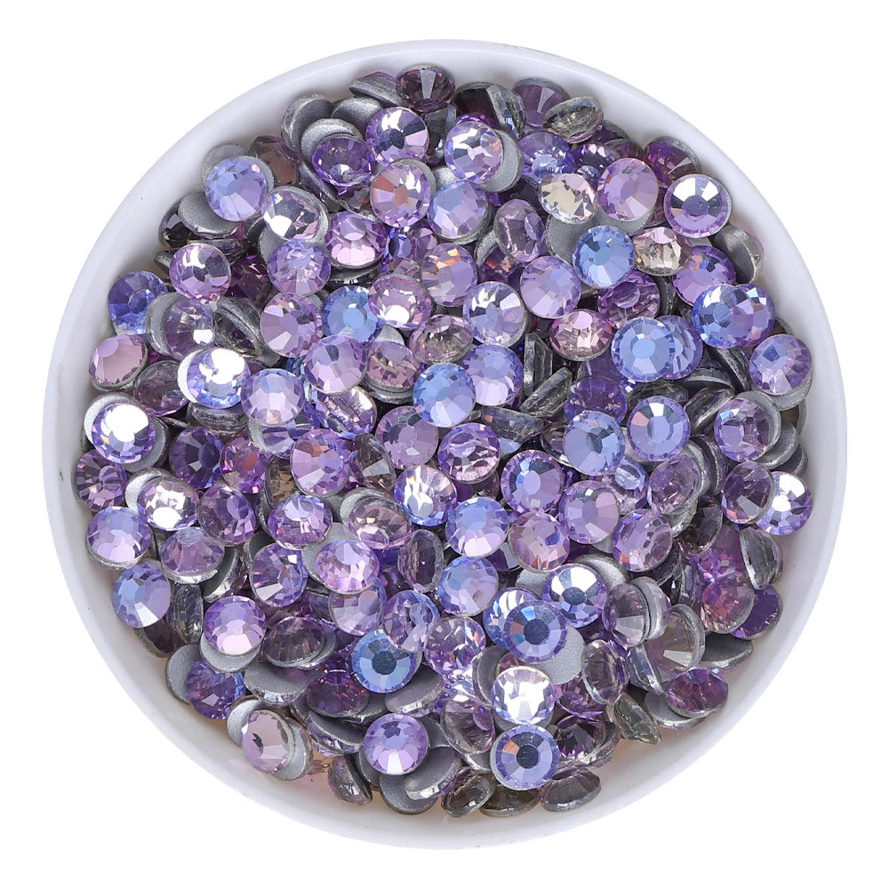 QIYI 1130-1187 SS30-SS60 Non Hot Fix Flat Back Factory Direct Wholesale High Quality Durable Glass Crystal Rhinestones for Girls