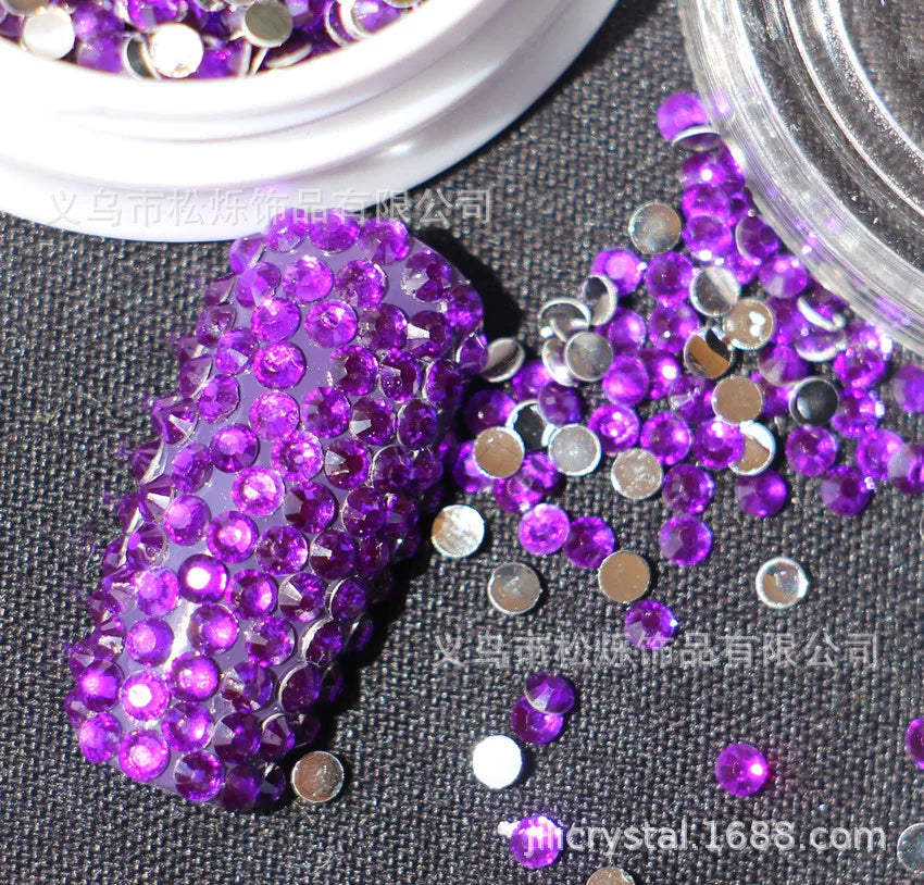 High Quality Bulk Flat Back Resin Rhinestones Flat Bottomed Rhinestone for Clothing Craft & Accessories Decoration Wholesale