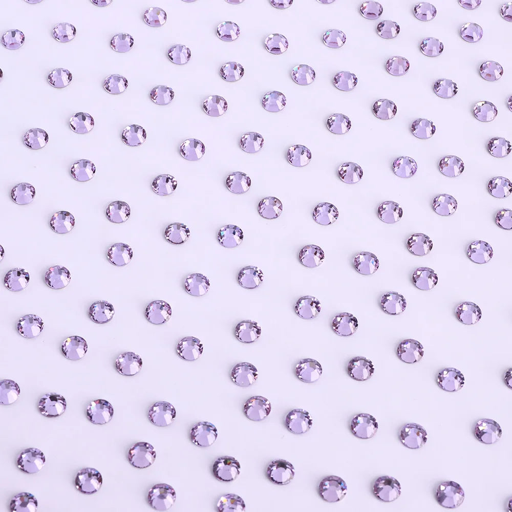 Hot Selling 1440 Nail Charms Lavender Glass Rhinestones Grade AAAAAA Loose Flatback Non Hot Fix for Jewelry Qiyi Brand