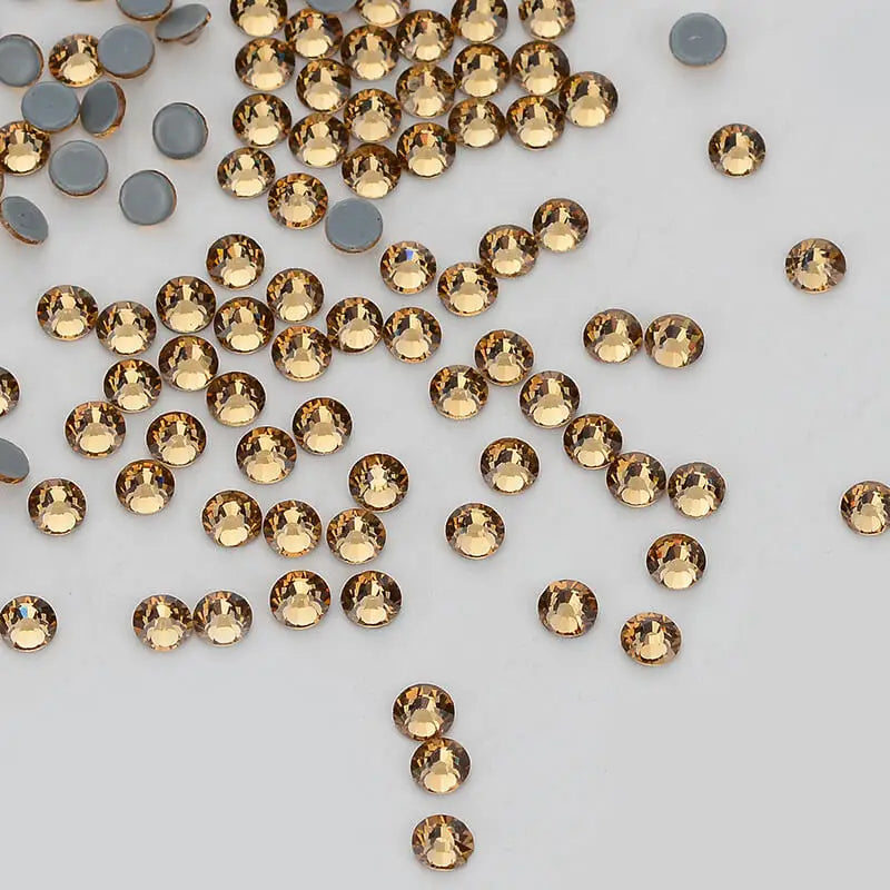 Factory Wholesale Blingbling Flat Back Rhinestones Hot Fix Crystal Glass for Cloth Same Cut Bulk Glass Rhinestones