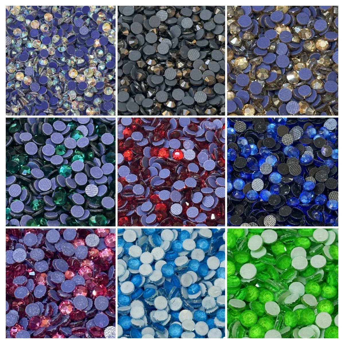 Bulk Shiny Glass Rhinestones Crystal Flatback AB DIY Nail Art Shoe Garment Decorations Hot Fix Glue-On Rhinestone