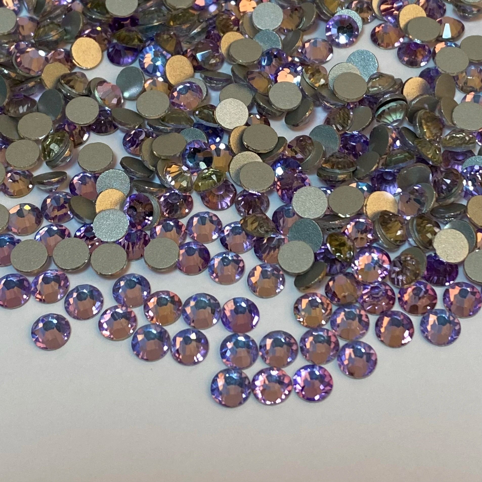 Top Selling High  Grade 1440pcs Phantom Violet Crystal Rhinestones Nail Charms Diamond Glass Rhinestones Flat Back for Jewelry