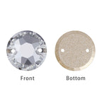 Crystal AB Sew on Rhinestones with 2 Holes Glitter Strass Flatback Glass Stones and Crystals for Bags Nail Art & Garment Use