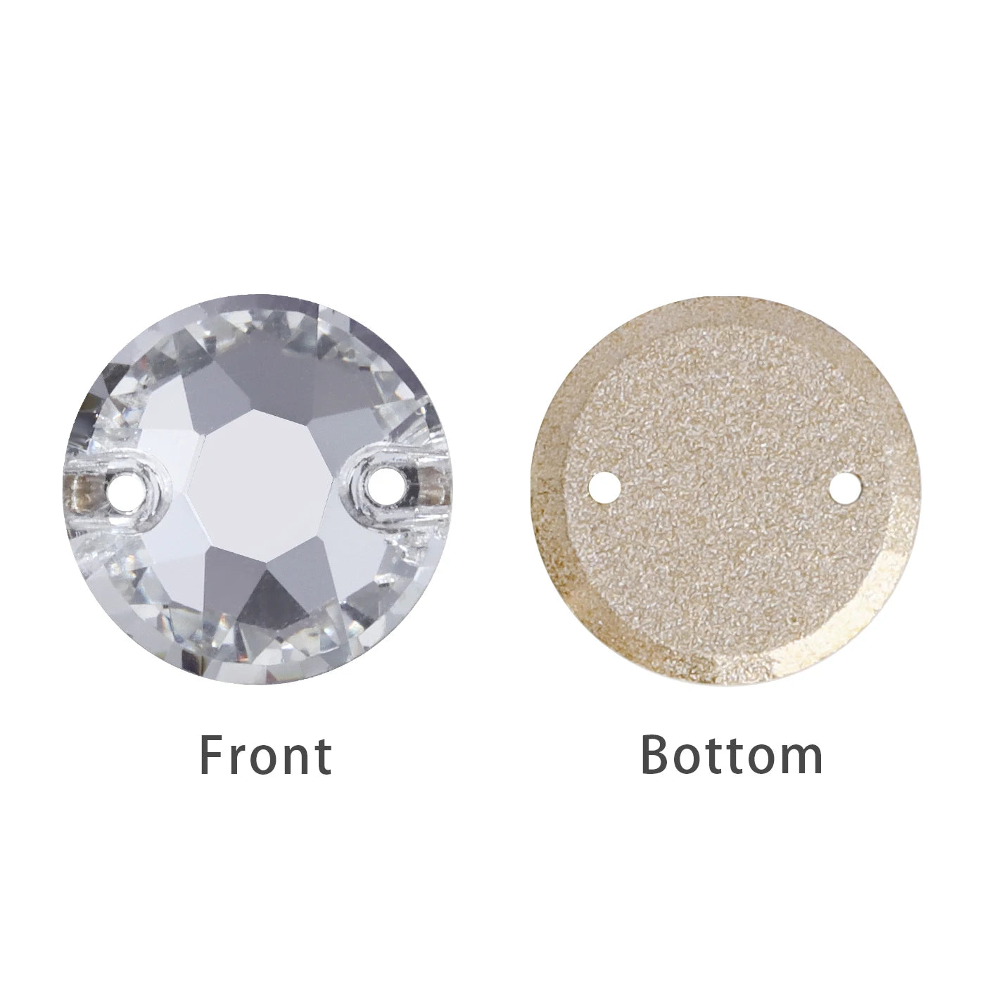 Crystal AB Sew on Rhinestones with 2 Holes Glitter Strass Flatback Glass Stones and Crystals for Bags Nail Art & Garment Use