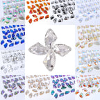 Factory Direct Wholesale Low MOQ Glass Crystal Galactic Sew-On Rhinestones With Two Holes for Garment Decoration 3256