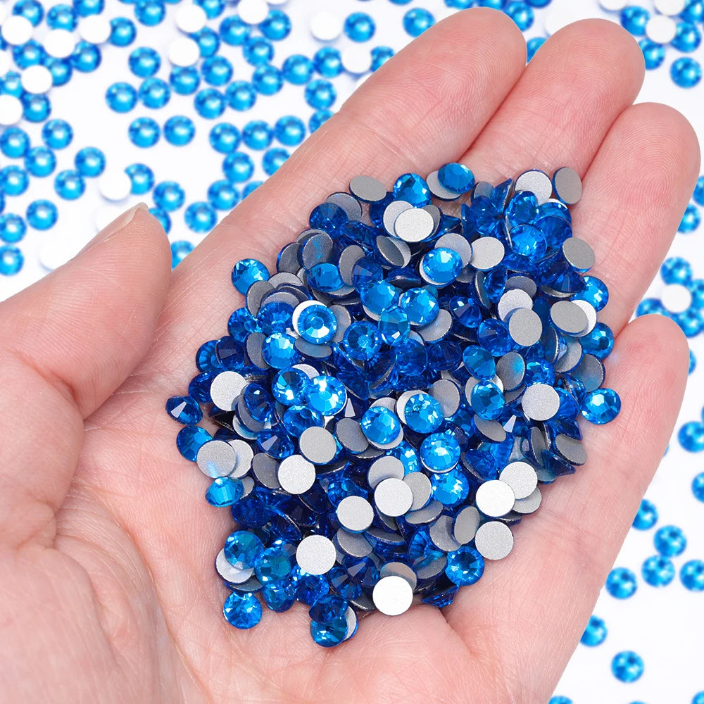 Wholesale 14400pcs/bag Non Hotfix Rhinestones SS6-SS30 Glass Crystal Flatback Regular Cut Rhinestones for Nails Art