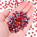 Wholesale Factory Price Qiyi Brand Top Grade 12 Facets Flat Back Hotfix Glass Crystal Rhinestone Delicate Clothing Accessories