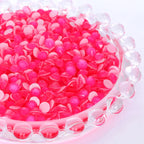 16Cuts Neon Pink Colors Glass Crystal Rhinestone SS10-SS40 8 Big 8 Small Crystal Strass Bling Bling Flatback Rhinestones