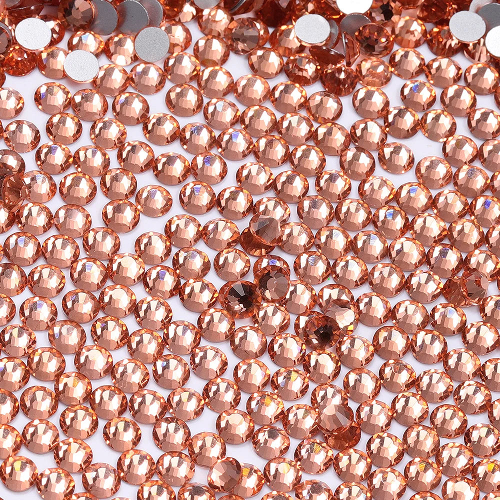 QIYI 1001-1035 SS30-SS50 Colors Flat Back Hot Fix Durable Latest Fashion Popular Style Glass Crystal Rhinestones for Garment