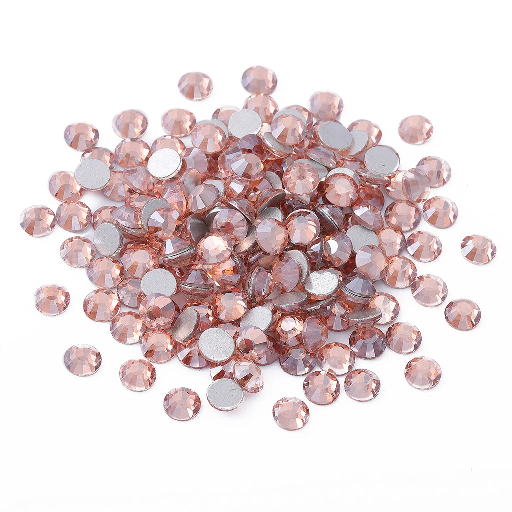 September New Colors Wholesale Baby Blue Rhinestone New Design Non Hotfix  Flat Back Crystal Glass  for DIY Nail Clothing