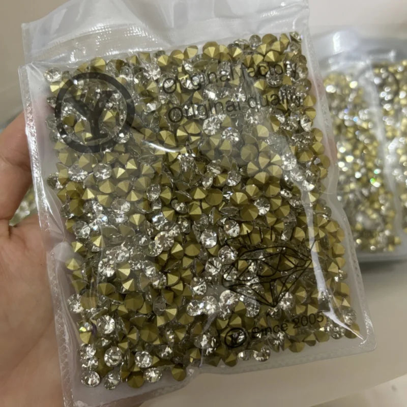 Wholesale Diamond Pointed Bottom Water Crystal DIY Shoes & Clothing Nail Decoration Loose Rhinestones for Wholesale