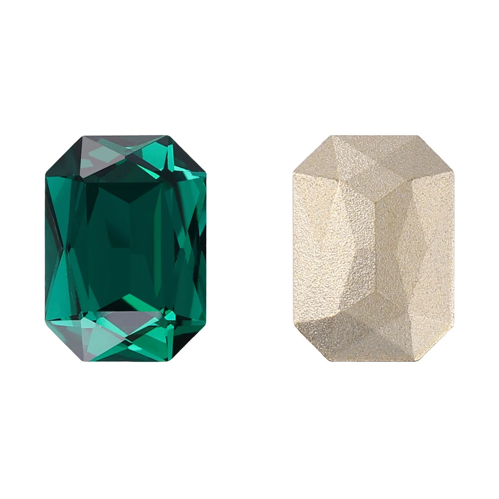 New Shape Hot Selling Maxi Cushion Octagon K9 Glass High Quality Durable Innovative Design Popular Decoration Point Back Stones