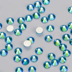 Crystal Sticker SS16 20 30 Lt Yellow AB Glass Rhinestone Applique Flatback Round Crystal Strass Beads for Performance Clothing