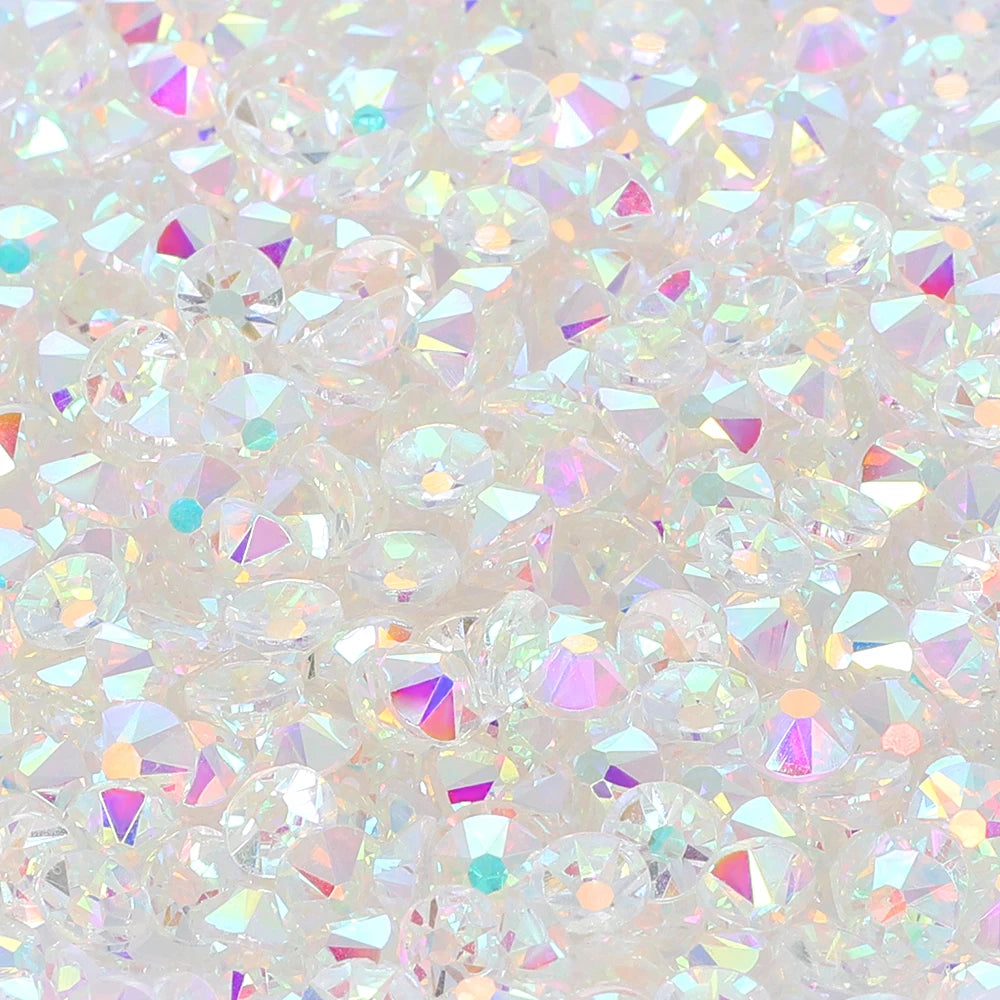 Factory Wholesale Glistening 2088 16 Cut Facets Multi Colors Size Flat Back Golden Bottom High Quality Rhinestone for Garment