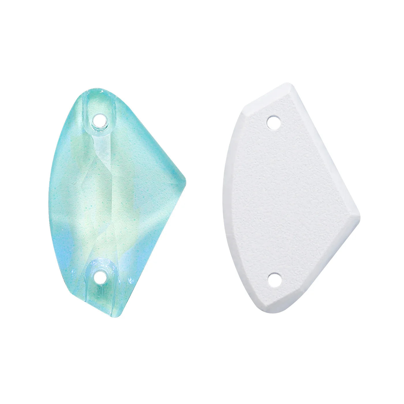 QIYI Neon Colors Galactic High Quality Sew-on Rhinestones Bulk Flatback 2 Holes Sewing  Rhinestone Bling for Jewelry Dress