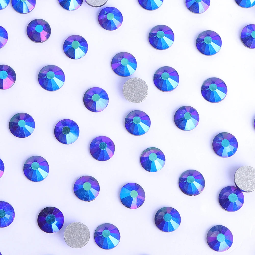 QIYI Hot Selling High Quality SS6-SS30 Fashion Effect Cut Non Hofix Glass Flat Back Rhinestone for Decorate Garment Nail Art