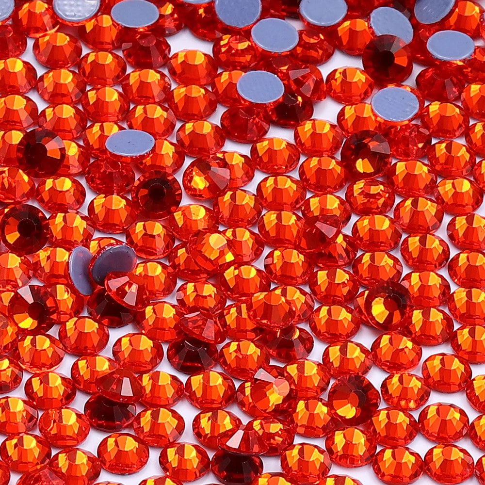 QIYI SS3-SS50 Colorful Hotfix Rhinestones Glitter Crystal Glue on Strass Diamond Rhinestones for Garment Decorations