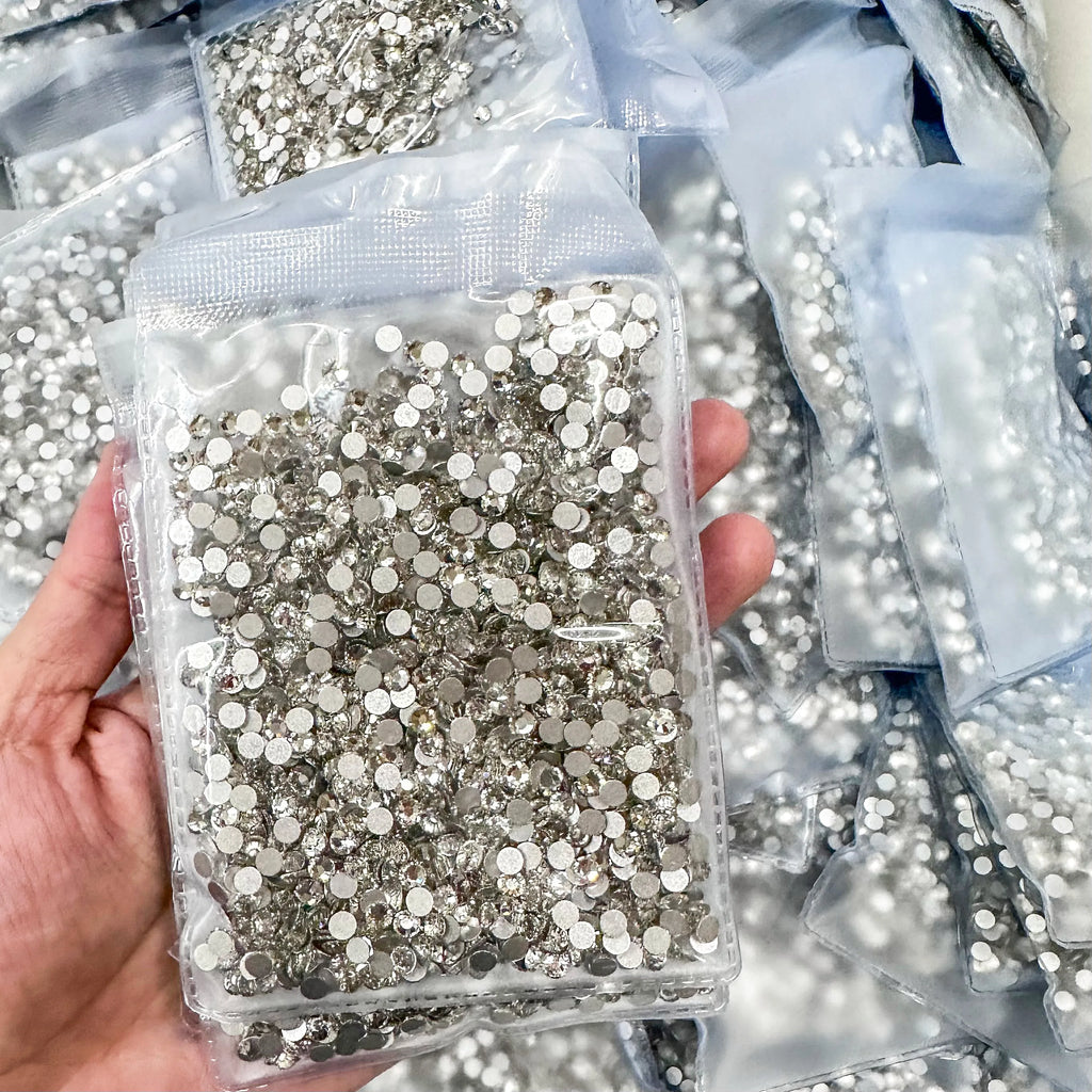 QIYI 1130-1187 SS3-SS20 Factory Direct Wholesale High Quality Durable Glass Crystal Non Hot Fix Flat Back Rhinestones for Girls