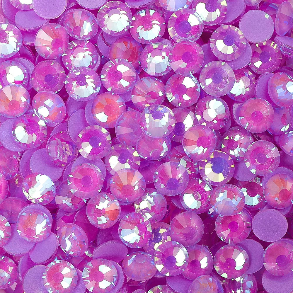 Wholesale Luminous Mocha Shimmer Color Glass Flatback Rhinestones Glass Crystals Rhinestones Diamond for Fashion Jewelry Earring