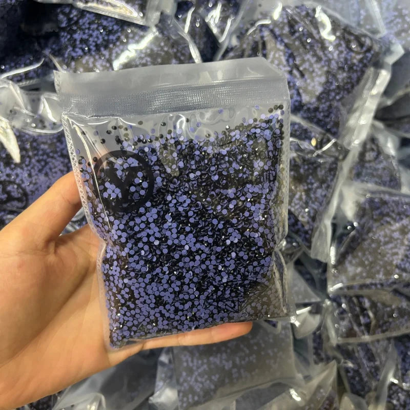 Wholesale SS8 DMC Rhinestones Glass Hot Fix Crystal Diamond Garment Accessories Decorations Flat Back Rhinestone