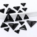 Customizable Triangle Crystal Glass Loose Rhinestones Sew-On Flatback 12mm/16mm/22mm for Wedding Dresses & Garments