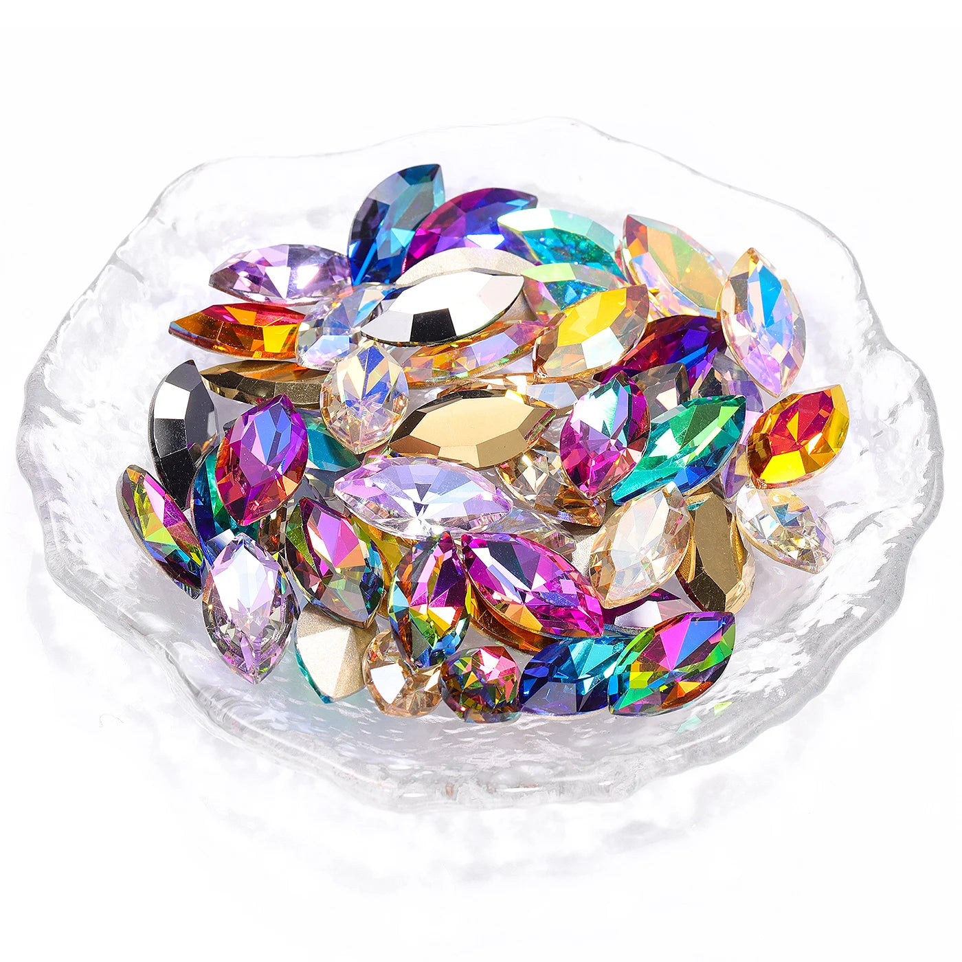 Wholesale Effect Color Fashion Design Minimalist Versatile Popular Decoration Eco-friendly Materials K9 Glass Point Back Stone