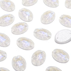 Wholesale Oval Crystal Sew-on Rhinestones K9 Glass Sew on Stones Garment Beads Clothing Sewing Accessories