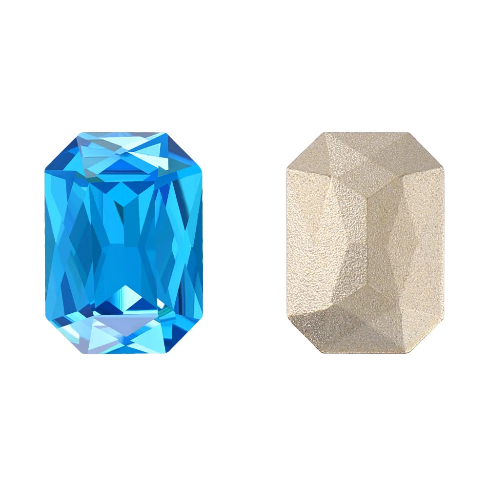 New Shape Hot Selling Maxi Cushion Octagon K9 Glass High Quality Durable Innovative Design Popular Decoration Point Back Stones