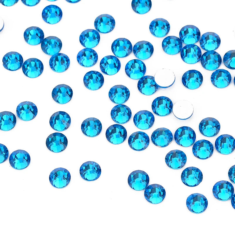 Factory Wholesales Rhinestone  Nail Art Crystal Rhinestone Non Hotfix Flat Back for Top Decoration Accessories