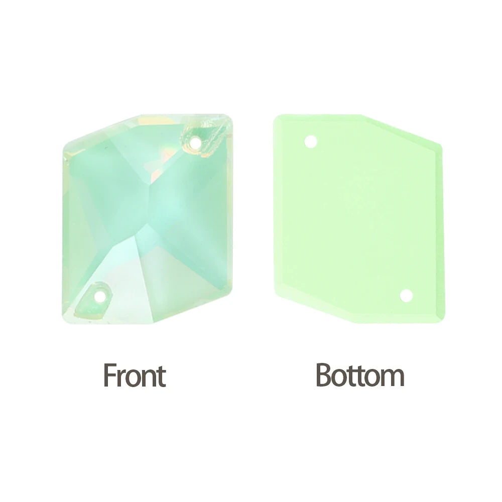 3265 Cosmic Shape 10*12mm/11*14mm/13*17mm/17*21mm Top Quality Durable Innovative Design Clear Glass Sew-on Rhinestones for DIY